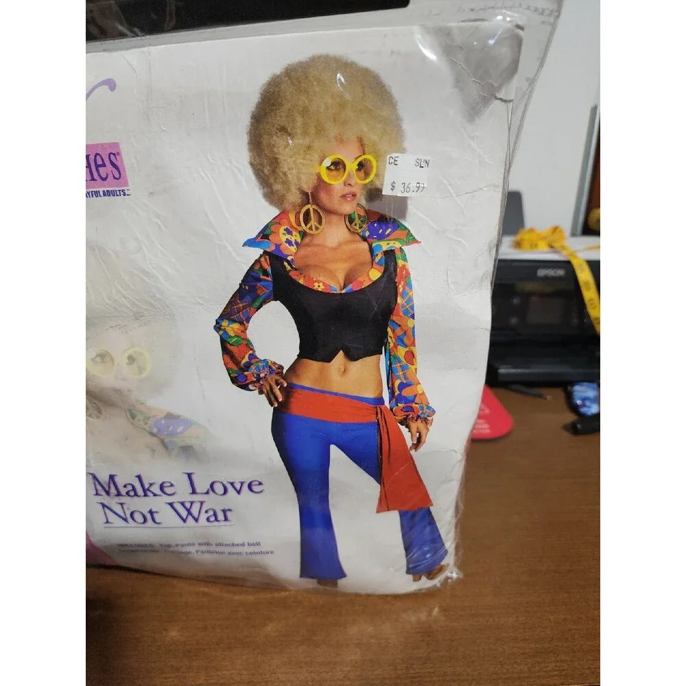 XX 880117 Make Love Not War Hippie Sexy Woman Costume Secret Wishes